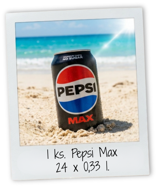 Gevinst -  1 ks. Pepsi Max 24 x 0,33 l.