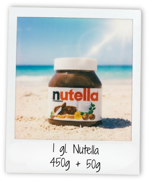 Gevinst -  1 gl. Nutella 450 + 50 g.