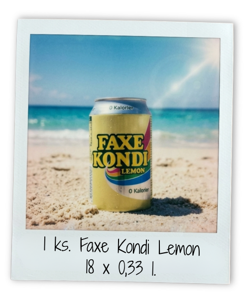 Gevinst -  1 ks. Faxe Kondi Lemon 18 x 0,33 l.